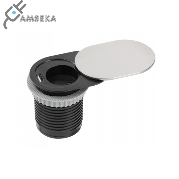 Įmontuojamas baldinis kištukinis lizdas GTV SLIDE