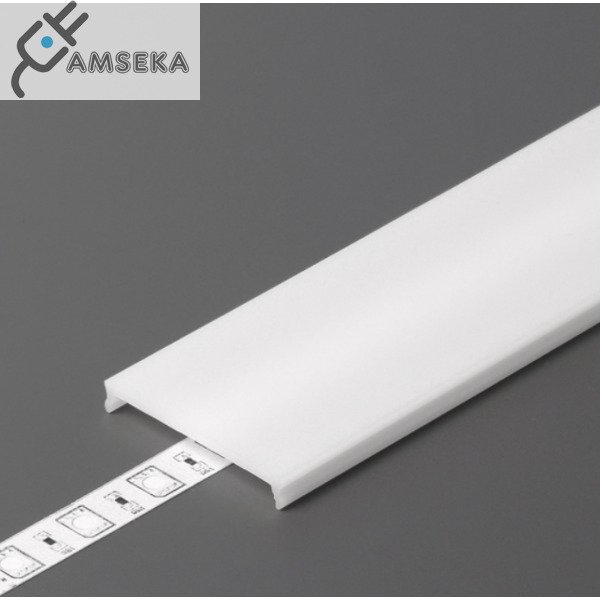2m LED juostos profilio dangtelis C9 IRM CLICK, baltas 1
