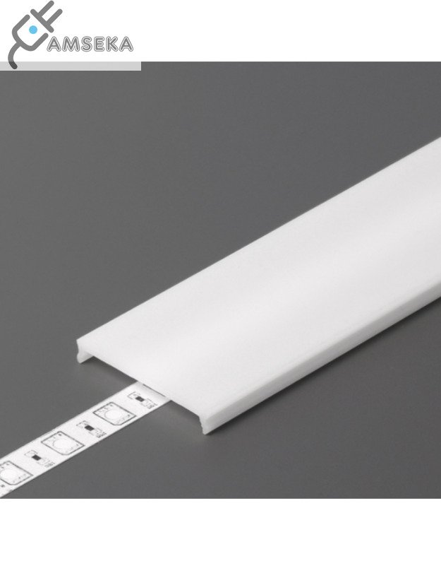 2m LED juostos profilio dangtelis C9 IRM CLICK, baltas 1