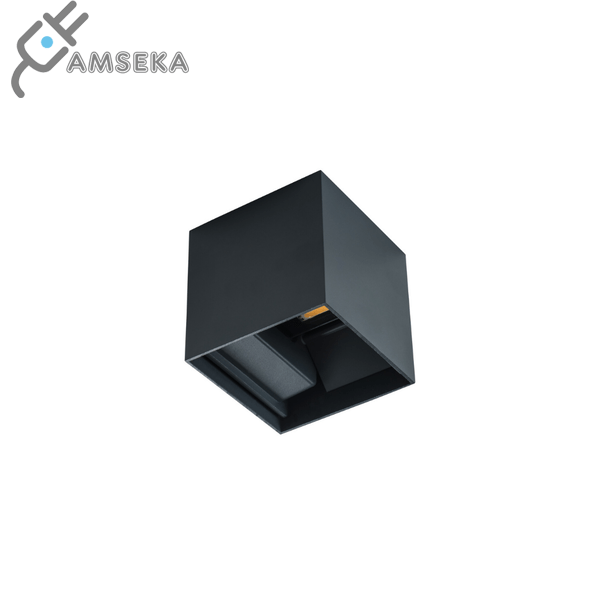 7W sieninis šviestuvas Kanlux REKA LED, grafito spalvos, IP54, 4000K