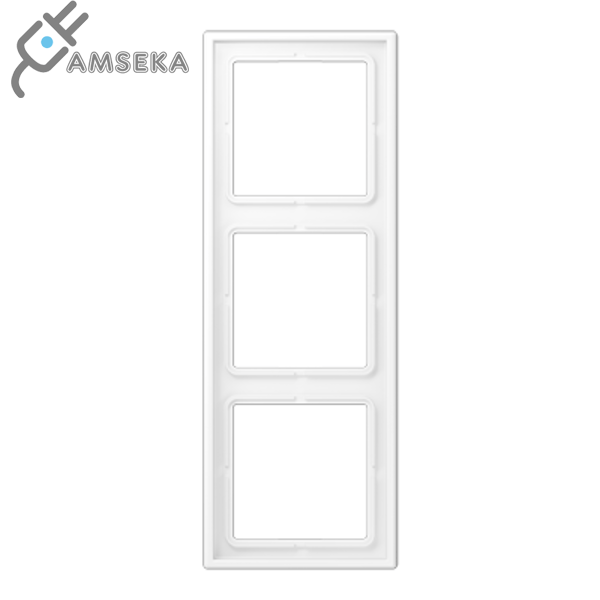 Trijų vietų rėmelis, baltas matinis JUNG LS990