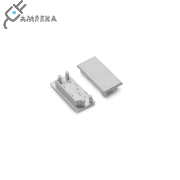 LED juostos profilio VARIO30-04 užbaigimo elementas, pilkas.