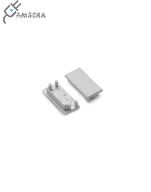LED juostos profilio VARIO30-04 užbaigimo elementas, pilkas.