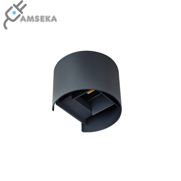 7W sieninis šviestuvas Kanlux REKA LED, grafito spalvos, IP54, 4000K