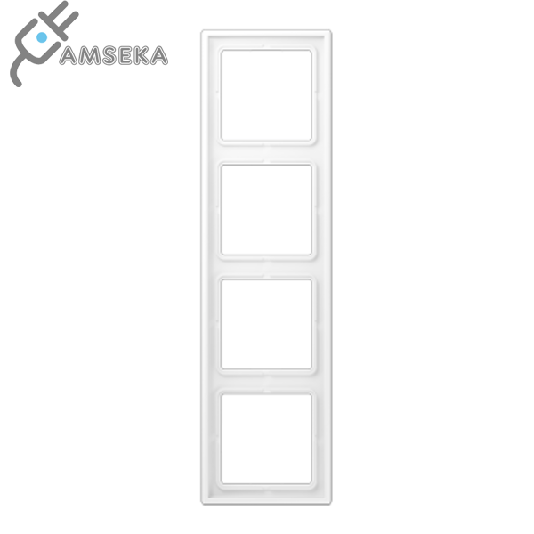 Keturių vietų rėmelis, baltas matinis JUNG LS990