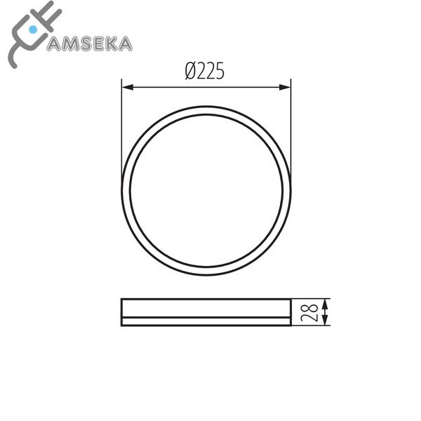 Lubinis LED šviestuvas MILEDO AZPO 11,8W, baltas 3