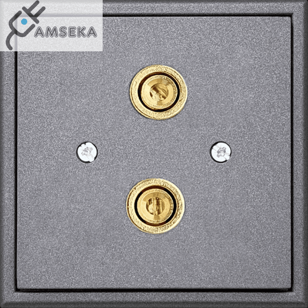 Garsiakalbio lizdas MODERN, 1× , juodas matinis, Liregus