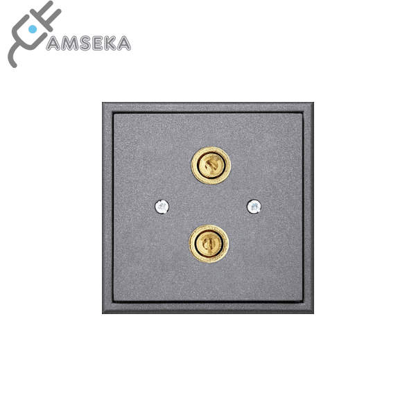 Garsiakalbio lizdas MODERN, 1× , juodas matinis, Liregus