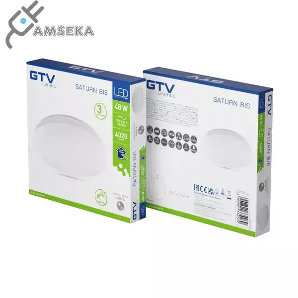 48W LED šviestuvas GTV SATURN, IP54, 4000K  1