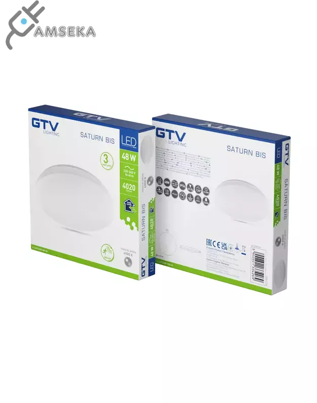 48W LED šviestuvas GTV SATURN, IP54, 4000K 