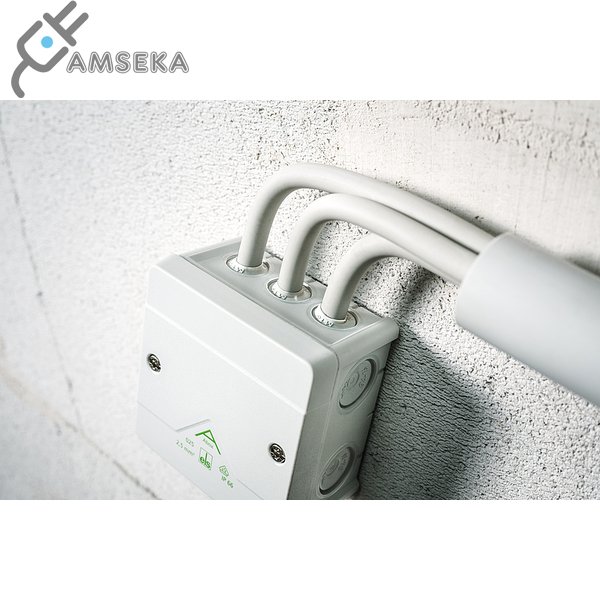 Dėžutė Abox 025-L 87x87x52 IP66 pilka  1