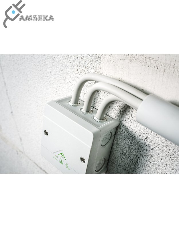 Dėžutė Abox 025-L 87x87x52 IP66 pilka  1