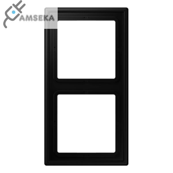 Dviejų vietų rėmelis, juodas matinis JUNG LS990