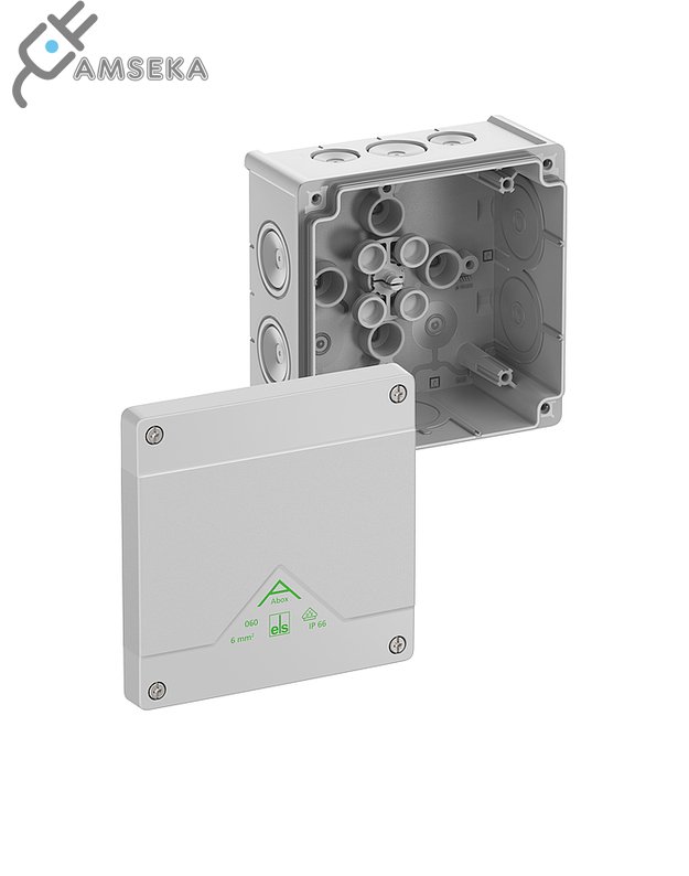 Dėžutė Abox 060-L 127x127x70 IP66 pilka 