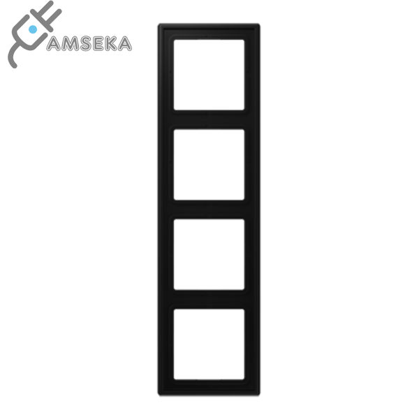 Keturių vietų rėmelis, juodas matinis JUNG LS990