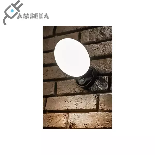 10W LED Sieninis šviestuvas GTV TERRO, su judesio davikliu, juodas 3