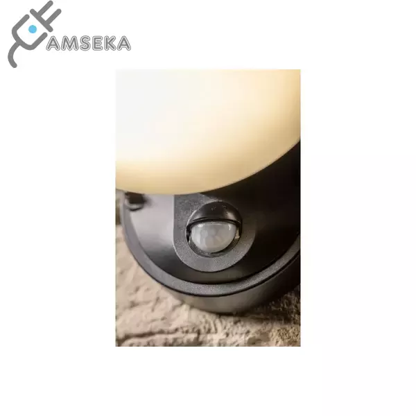 10W LED Sieninis šviestuvas GTV TERRO, su judesio davikliu, juodas 1