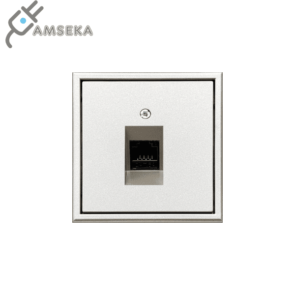 Kompiuterio lizdas MODERN, 1× RJ45 Cat.6A, šampano spalvos, Liregus