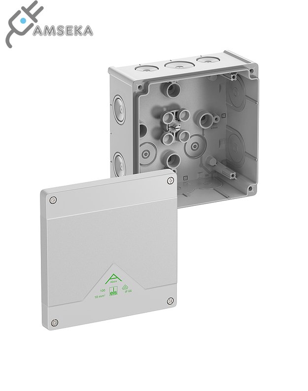 Dėžutė Abox 100-L 152x152x80 IP66 pilka 