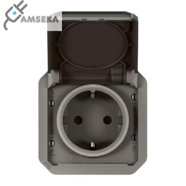 Hermetinis kištukinis lizdas p/t Plexo, antracitas Legrand 2