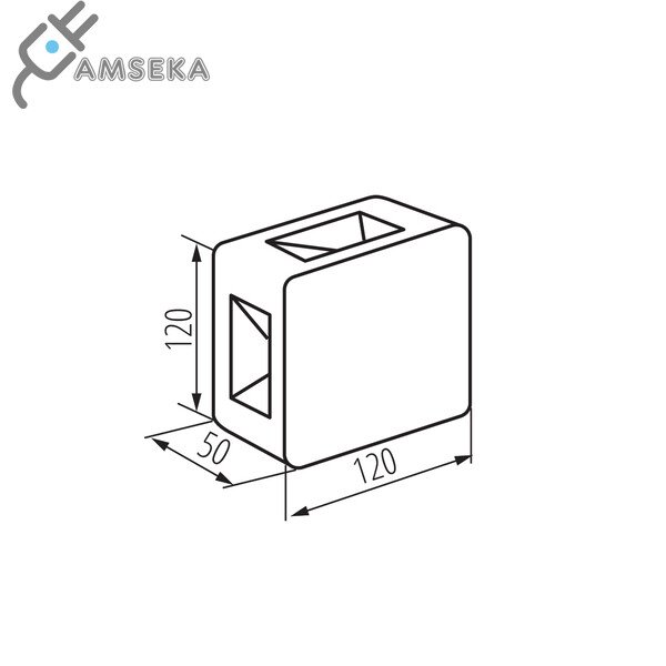 6W sieninis šviestuvas Kanlux REFAZI LED, juodos spalvos, IP54, 4000K 6