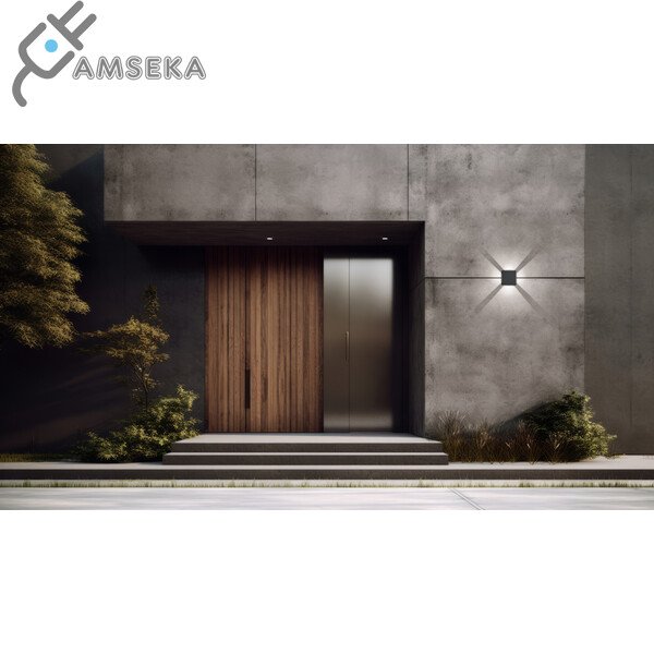 6W sieninis šviestuvas Kanlux REFAZI LED, juodos spalvos, IP54, 4000K 4