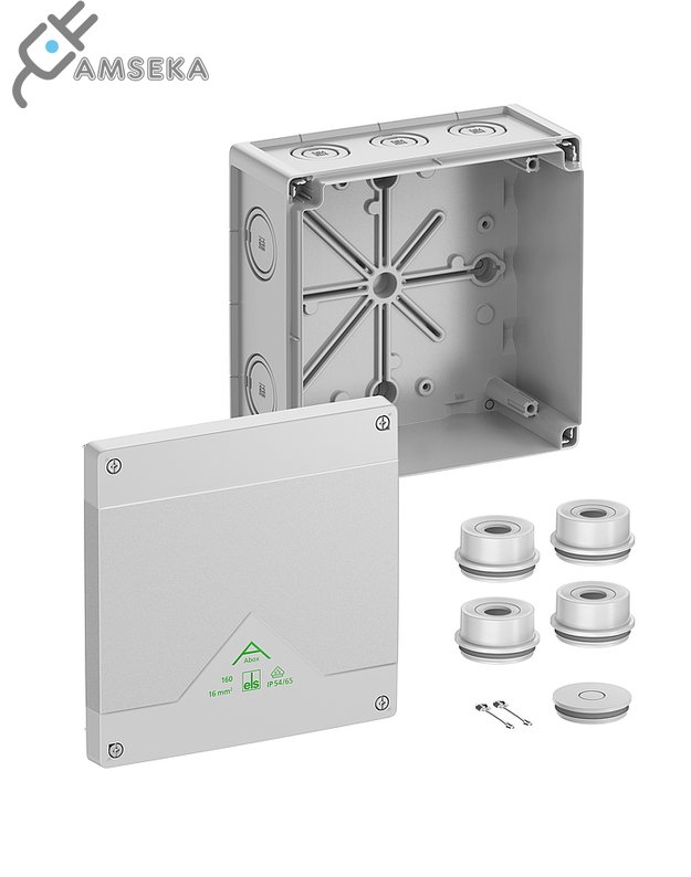 Dėžutė Abox 160-L 182x182x90 IP66 pilka 