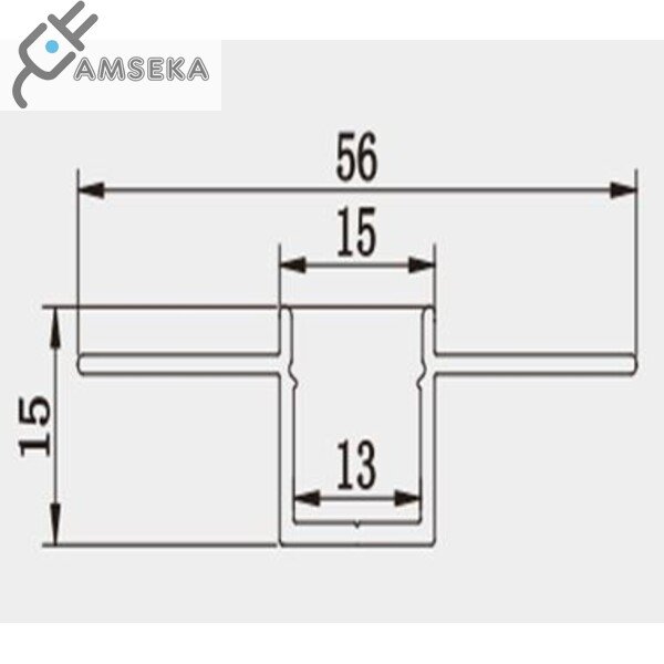 LED juostos profilis 018W, 3m 2
