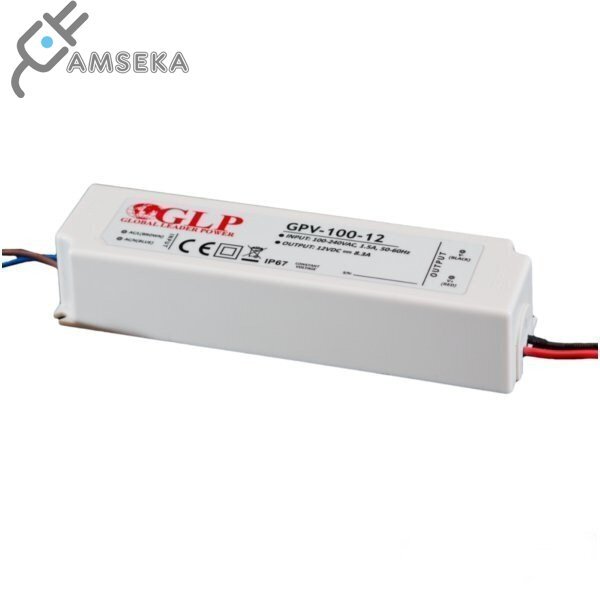 100W LED MAITINIMO ŠALTINIS GLP 12V IP67