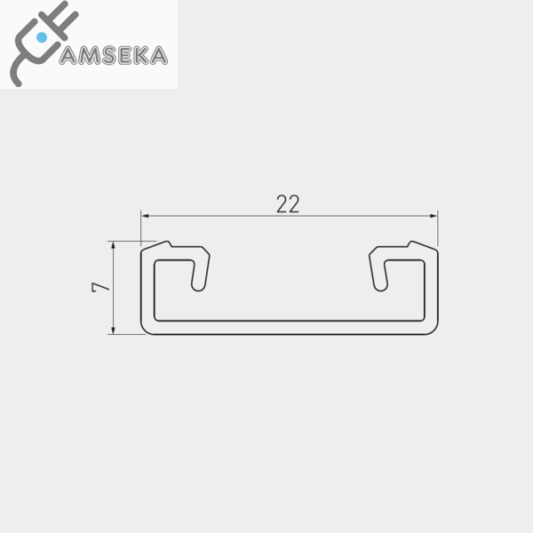 2M LED profilis GLAX NK, sidabrinės spalvos 2