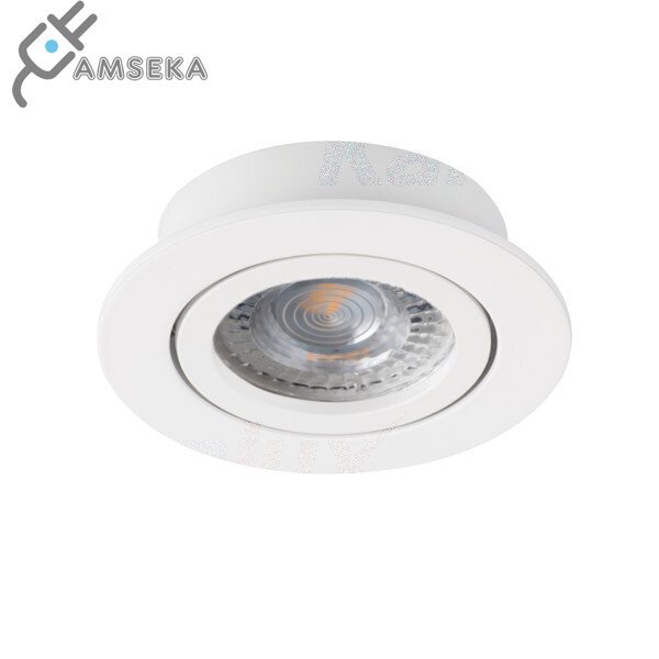 Šviestuvas įleidžiamas DALLA CT, apvalus, baltas