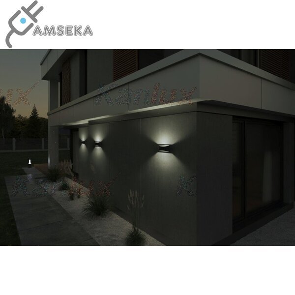 Fasadinis šviestuvas Kanlux BISO LED 8W, baltos spalvos, IP54, 4000K 2