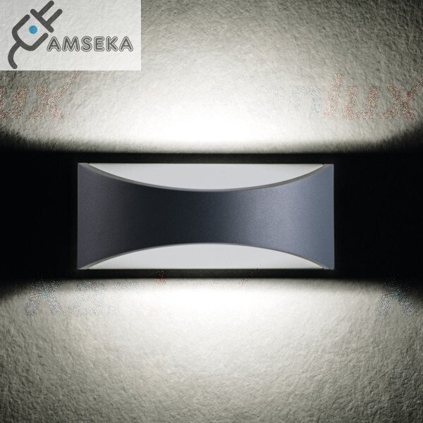 Fasadinis šviestuvas Kanlux BISO LED 8W, grafito spalvos, IP54, 4000K 3