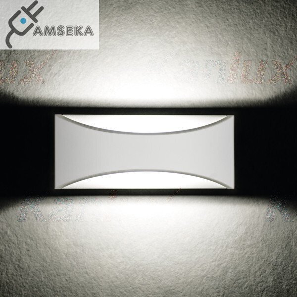 Fasadinis šviestuvas Kanlux BISO LED 8W, baltos spalvos, IP54, 4000K 6