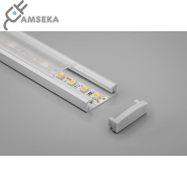 2M LED profilis GLAX NK, sidabrinės spalvos 1