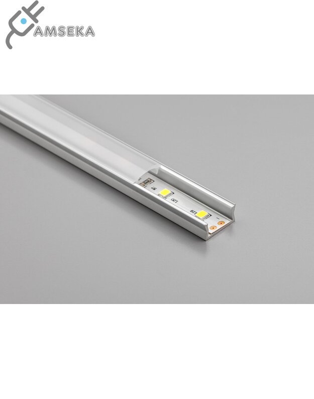 2M LED profilis GLAX MINI, sidabrinės spalvos