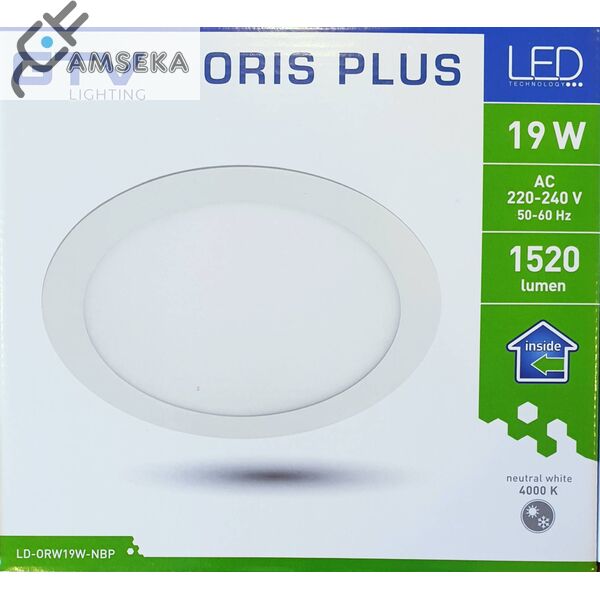 19w LED panelė ORIS PLUS IP44, 4000K 1