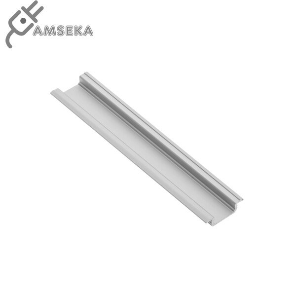 2M įleidžiamas LED profilis GLAX, sidabrinės spalvos