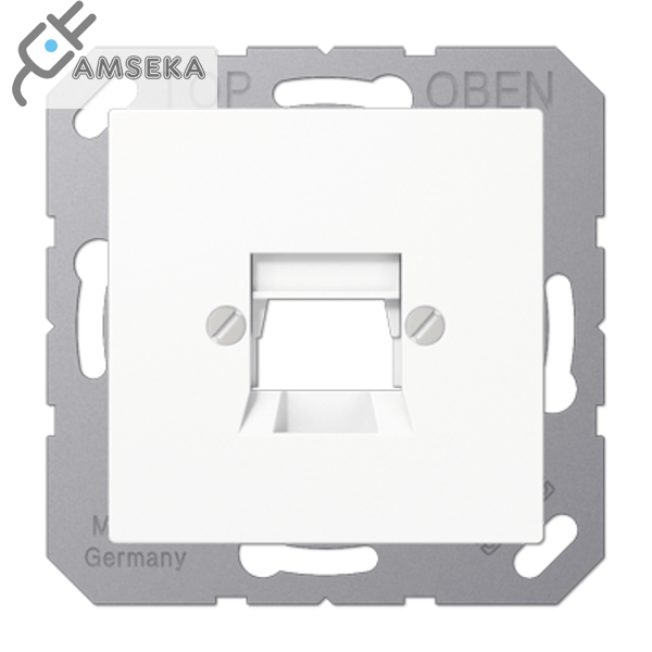 Dangtelis AMP RJ45 lizdui, baltas JUNG A/AS500