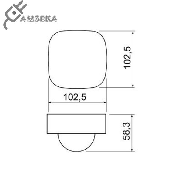 Judesio ir būvio daviklis CO-1, baltas, GTV 1