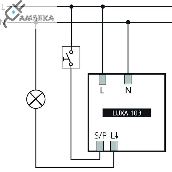 Įleidžiamas judesio daviklis LUXA WHITE IP54 6
