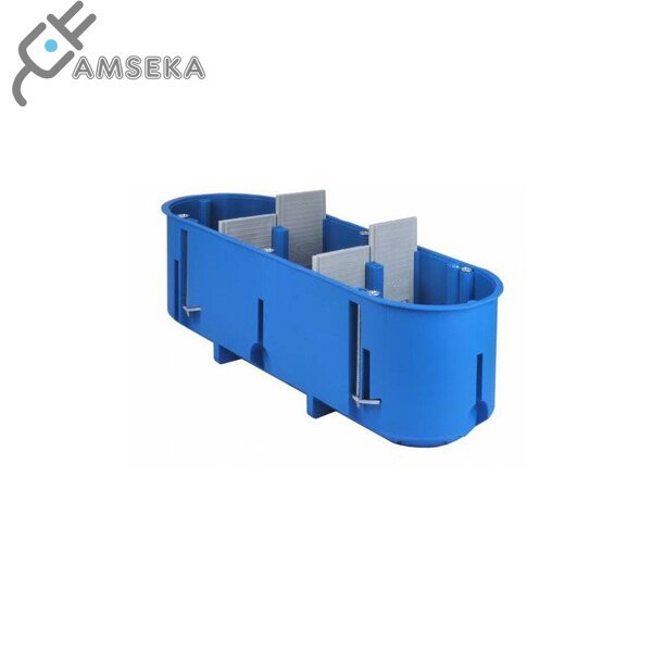 Instaliacinė dėžutė į gipso kartoną, trivietė