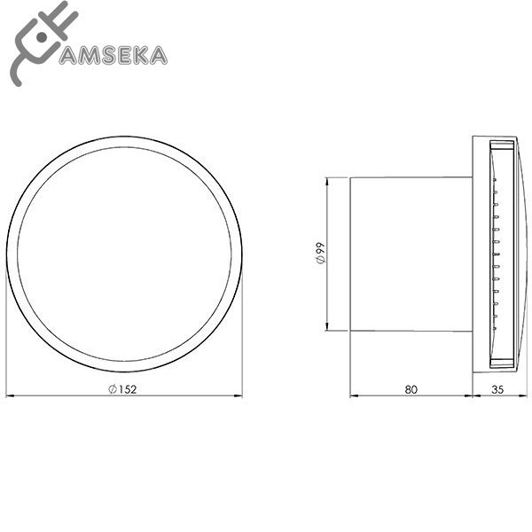 Ištraukiamasis ventiliatorius Europlast EAT100 1