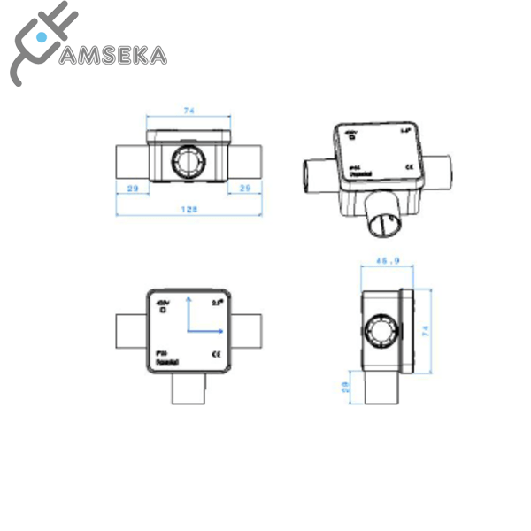 MONTAVIMO DĖŽUTĖ VAMZDŽIAMS D16/20 1