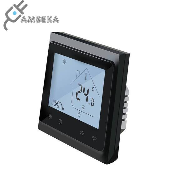 Termostatas vandens grindiniam šildymui, juodas, SPRING TR002B