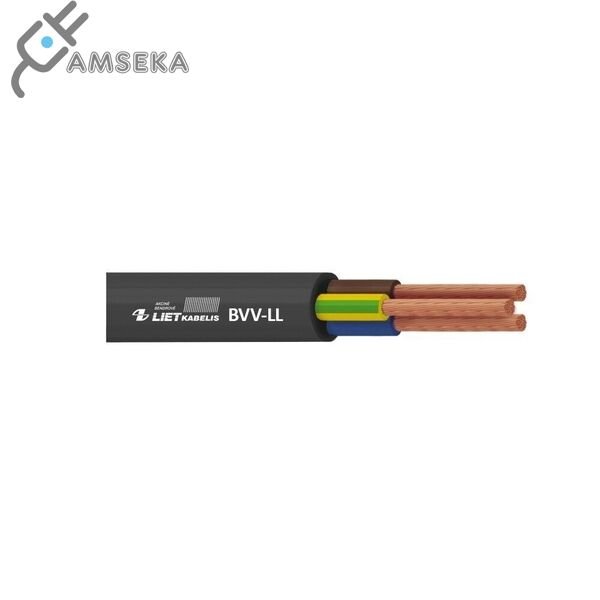Kabelis BVV-LL 2x1mm² juodas