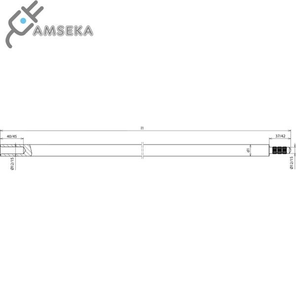 Elektrodas įžeminimo 20mm L-1.5m 1