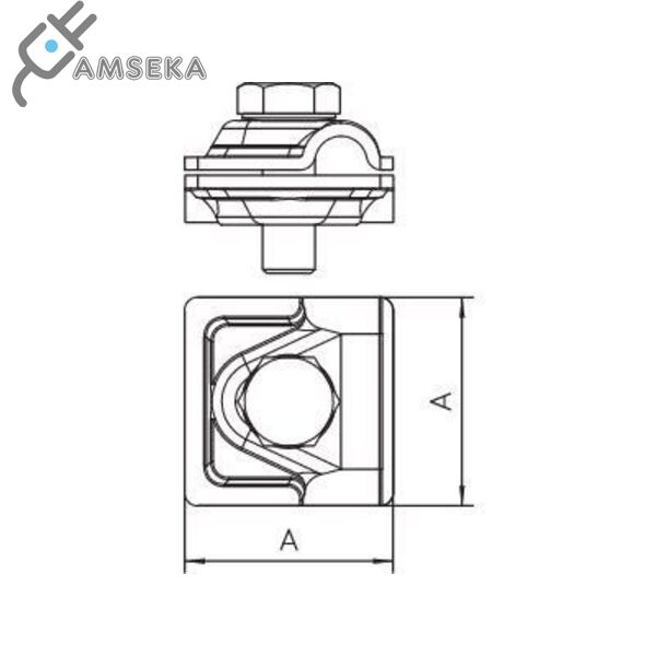 Jungtis vielai 8-10mm karštai cinkuota OBO Bettermann 1