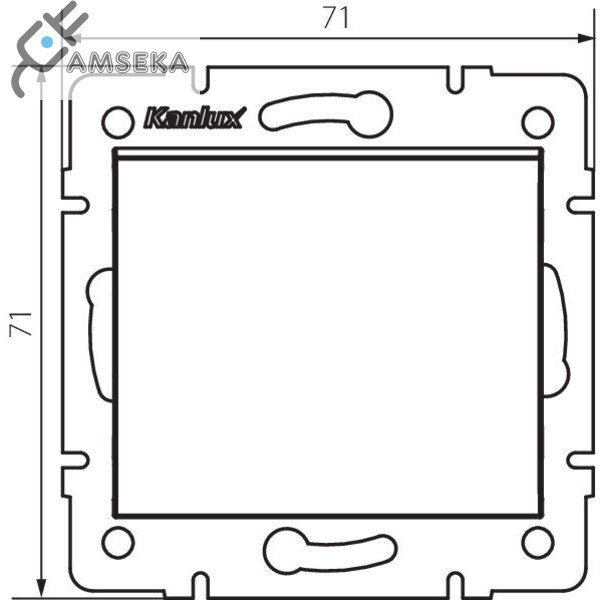 Jungiklis Kanlux Logi, 1kl., dramblio kaulo spalvos 1