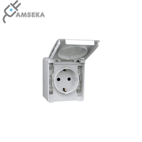 Hermetinis kištukinis lizdas v/t IP65 16A, pilkas Efapel